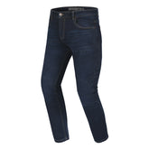 Pantalon slim Bela Clark taille 32L bleu foncé avec spray – Maximomoto ES