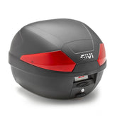 GIVI ML B29 Maleta Para Moto Tech Negra Con Reflectores Rojos 29 L - Accesorios