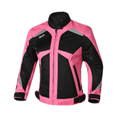 BELA - Chaqueta Textil Airy WP Lady Negro Rosa Fluor – Maximomoto ES