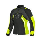 BELA ELANUR CHAQUETA DE MOTO MUJER NEGRO ANTRACITA AMARILLO FLOU – Maximomoto ES