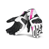 BELA - BLAST LADY LEATHER GLOVE BLACK/WHITE/PINK – Maximomoto ES