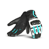 BELA - Guante Piel Air Flow Lady Negro/Turquesa – Maximomoto ES