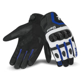 BELA - Guante Piel Air Flow Negro Blanco Azul – Maximomoto ES