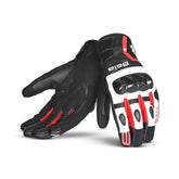 BELA - Leather Glove Air Flow Black/White/Red – Maximomoto ES