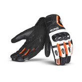 BELA - Guante Piel Air Flow Negro/Naranja – Maximomoto ES