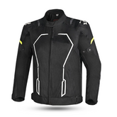 BELA ARTREX Herren-Motorradjacke, Textil, Schwarz-Gelb-Fluo – Maximomoto ES