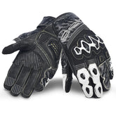 BELA Armour Pro Guantes De Moto Short Negro Blanco – Maximomoto ES