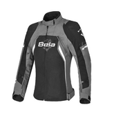 BELA ELANUR WOMEN'S MOTORCYCLE JACKET BLACK GREY – Maximomoto ES