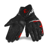 BELA LEMOX GUANTES DE MOTO PIEL NEGRO ROJO – Maximomoto ES
