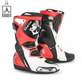 BELA RACE PRO (R-6) BOTAS DE MOTO DE RACING PIEL NEGRO BLANCO ROJO – Maximomoto ES