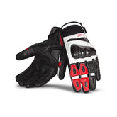 BELA - Leather Glove Rocket Short White/Red/Black – Maximomoto ES