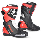 Botas de motociclismo Bela Turbo Track Racing, pretas e vermelhas. – Maximomoto ES