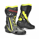 BELA AIR RIDER GP-1 BOTAS DE MOTO RACING NEGRO AMARILLO FLOUR – Maximomoto ES