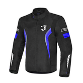 BELA BRADLEY MEN'S BLACK AND BLUE TEXTILE JACKET – Maximomoto ES