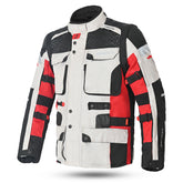 GIACCA MOTO DA UOMO BELA CROSSROAD EXTREME WP GRIGIO GHIACCIO ROSSO – Maximomoto ES