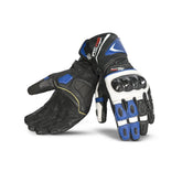 BELA ROCKET GUANTES LARGOS HOMBRE PIEL BLANCO AZUL NEGRO – Maximomoto ES