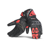 BELA ROCKET GUANTES LARGOS HOMBRE PIEL NEGRO ROJO – Maximomoto ES