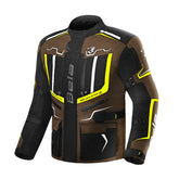 BELA WATSON HOMBRE MOTO CHAQUETA DE MOTO TEXTILE NEGRO MARRON AMARILLO – Maximomoto ES