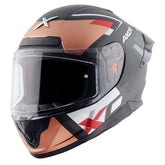 AXOR SABER X SPORTS CASCO NEGRO MATTE NARANJA