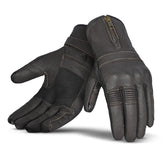 BELA - Brauner Impact-Lederhandschuh