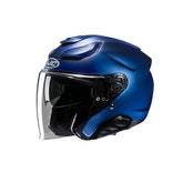 HJC F31 Semiplano sport tour Jet Casco de moto Metálico Azul