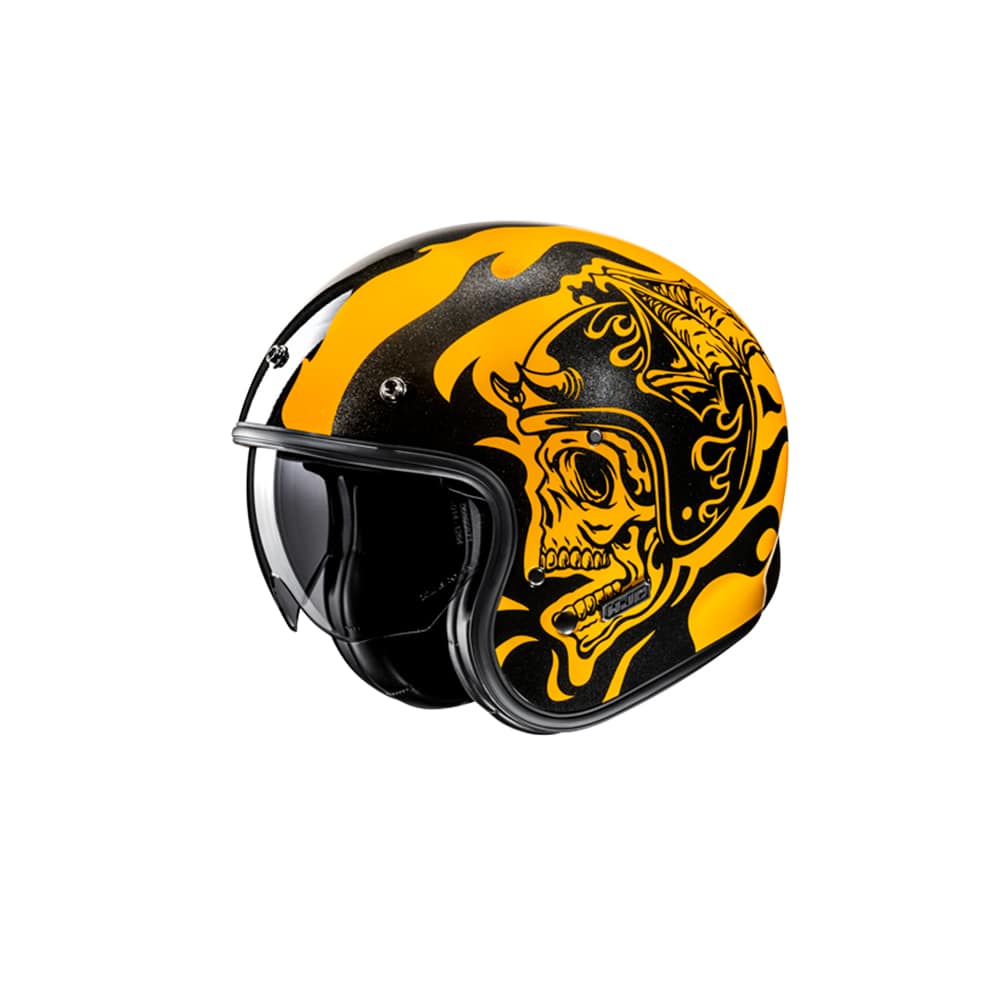 hjc flame helmet HJC V31 Flame MC3 Open Face Motorcycle Classic Retro Style Helmet – SECURTEX MOTOR S.L (t/a MaximoMoto)