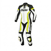BELA-Rocket Lady Mix K 1-Piece Suit, White/Black/Fluorescent Yellow – Maximomoto ES