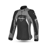 BELA ELANUR CHAQUETA DE MOTOCICLETA MUJER NEGRO GRIS – Maximomoto ES