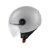 KAPPA KV40S Moto Cara Abierta Casco Plata Mate – Maximomoto ES