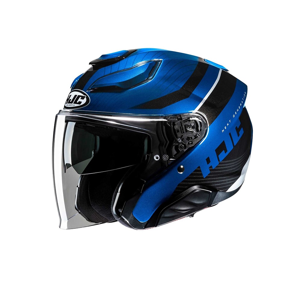 HJC F31 NABY MC2 Sports Motorcycle Jet Helmet Blue Black – SECURTEX MOTOR S.L (t/a MaximoMoto)