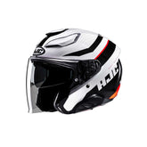 HJC F31 NABY MC1 Casco Jet Negro Blanco Rojo