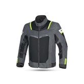 R-TECH SPIRAL MESH CHAQUETA DE MOTO DE HOMBRE TEXTIL GRIS NEGRO AMARILLO FLOUR