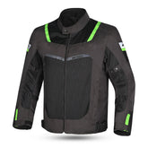 R-TECH SPIRAL MESH CHAQUETA DE MOTO DE HOMBRE TEXTIL MUD NEGRO VERDE