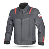 R-TECH SPIRAL MESH CHAQUETA DE MOTO DE HOMBRE TEXTIL ANTRACITA GRIS NEGRO ROJO