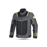 R-TECH SPIRAL MESH CHAQUETA DE MOTO DE HOMBRE ANTRACITA NEGRO AMARILLO FLUOR