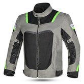 R-TECH SPIRAL MESH CHAQUETA DE MOTO DE HOMBRE TEXTIL HIELO GRIS AMARILLO FLOUR
