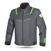 R-TECH SPIRAL MESH CHAQUETA DE MOTO DE HOMBRE TEXTIL ANTRACITA GRIS VERDE
