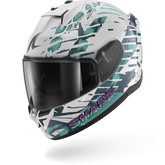 SHARK D-SKWAL 3 REPTAIA Weißer Cameleon Motorradhelm – Maximomoto ES