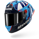 SHARK AERON-GP FIM RACING #1 REPLICA RAUL FERNANDEZ Azul Blanco Casco De Moto