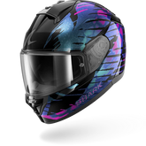 SHARK RIDILL 2 REPTAIA Casco De Moto NEGRO Violeta Glitter – Maximomoto ES