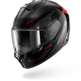 SHARK RIDILL 2 MEKARIUM NEGRO Anthra Rojo Casco De Moto