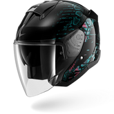 SHARK SKWAL JET REPTAIA NEGRO Violeta Glitter Casco De Moto – Maximomoto ES