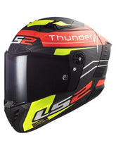 LS2 FF805 CASCO THUNDER CARBON BLACK ATTACK MATT RED / H-V YELLOW – Maximomoto ES