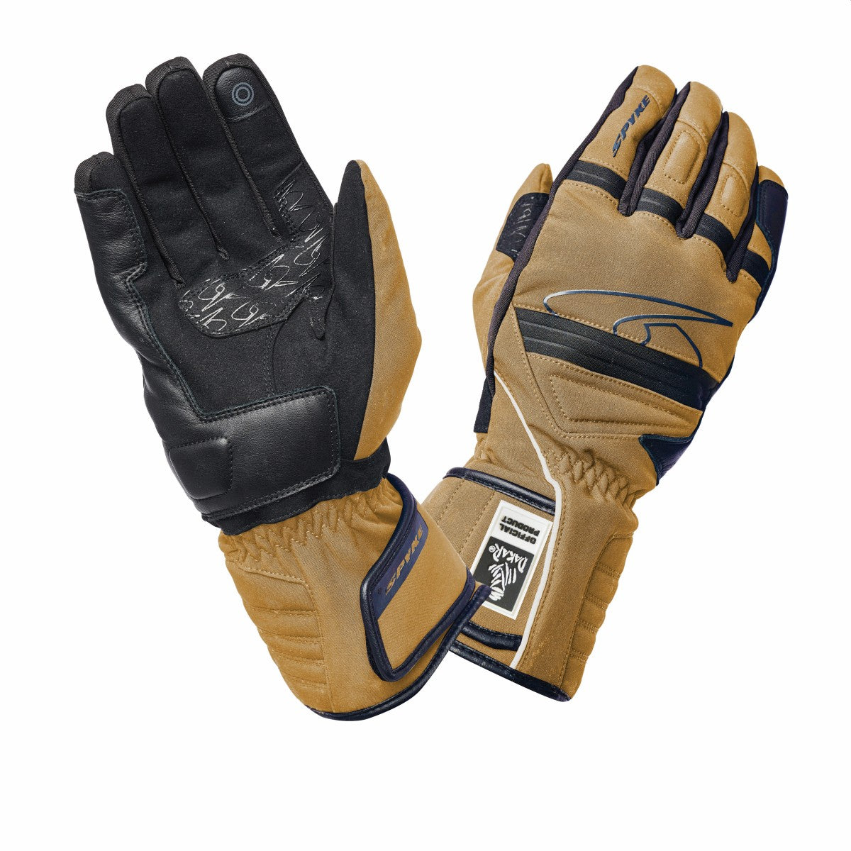 SPYKE Touring 2 Dry Techno Man Handschuhe Sand/Schwarz – SECURTEX MOTOR S.L (t/a MaximoMoto)