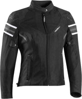 IXON ILANA EVO Damen-Motorradjacke aus Textil, Schwarz/Weiß – Maximomoto ES