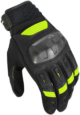 Gants de moto perforés pour hommes MACNA RIME, noir et jaune – Maximomoto ES