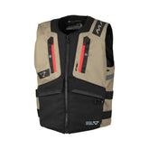 Gilet da avventura Macna MUTV-1 con maniche Taupe Black – Maximomoto ES