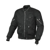 MACNA BASTIC Hombre Impermeable Bomber Chaqueta Negro plano – Maximomoto ES