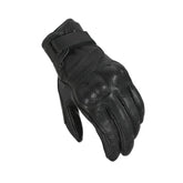 Luvas de motociclismo MACNA BOLD para homem em pele perfurada, pretas. – Maximomoto ES