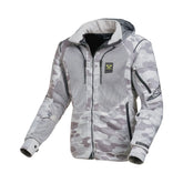 MACNA BREEZE Herren Motorrad-Kapuzenjacke mit Reißverschluss, Beige-Camouflage – Maximomoto ES